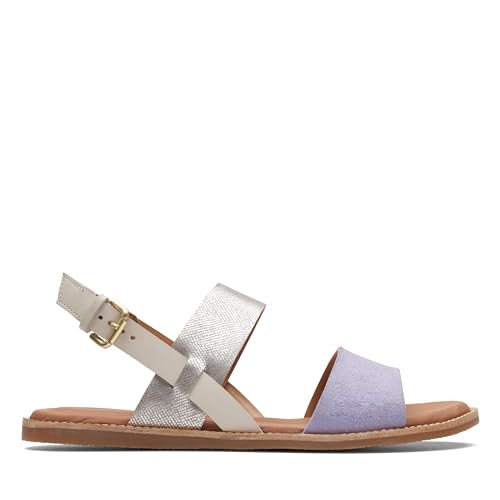 Clarks Damen Karsea Strap Sandal, Lilac Combi, 39 EU von Clarks