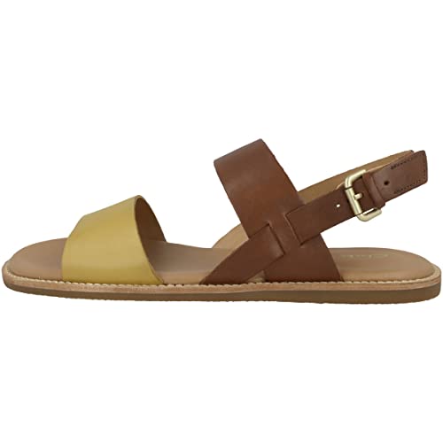 Clarks Damen Karsea Strap Sandal, Tan Combi, 37.5 EU von Clarks