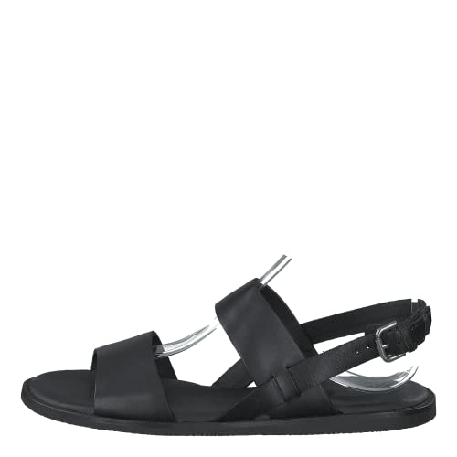 Clarks Damen Karsea Strap Sandale, Black Leather, 37.5 EU von Clarks