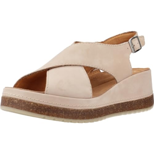 Clarks Damen Kassanda Schritt Sandale, Sand Nubuk, 40 EU von Clarks