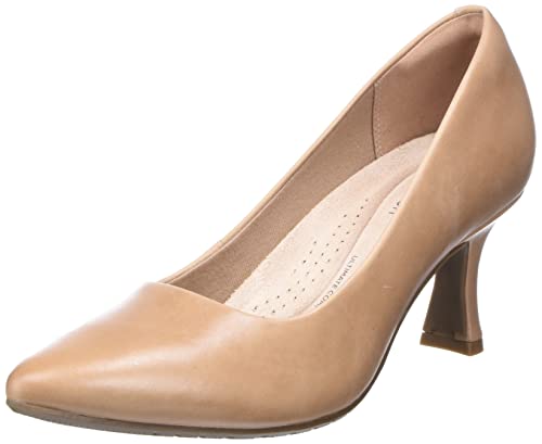 Clarks Damen Kataleyna Gem Pump, Warm Beige Lea, 39 EU von Clarks