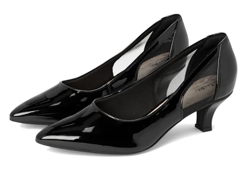 Clarks Damen Kepley Cora Pump, Schwarz Lack Synthetisch, 7 Wide von Clarks