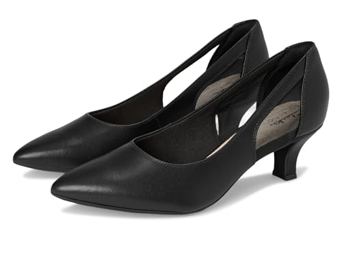 Clarks Damen Kepley Cora Pump, Schwarz Leder, 41 EU von Clarks