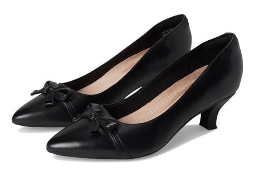 Clarks Damen Kepley Holly Pump, Schwarz Leder, 7.5 Wide von Clarks