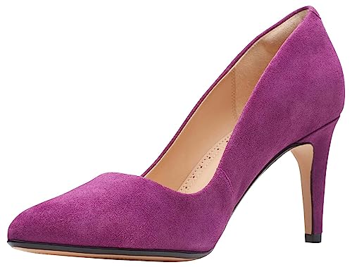 Clarks Damen Laina Rae Pumps, Purple Suede, 41 EU von Clarks