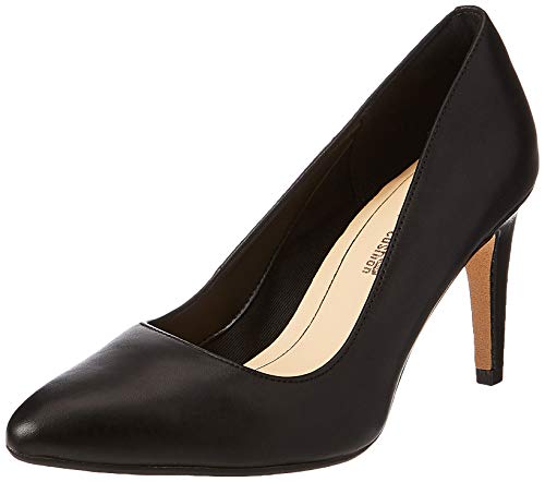 Clarks Damen Laina Rae Pumps, Schwarz (Black Leather) von Clarks