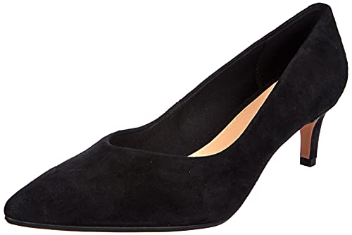 Clarks Damen Laina55 Court Pumps, Schwarz Black Sde Black Sde, 37 EU von Clarks