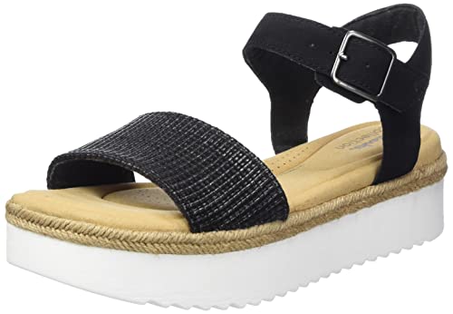 Clarks Damen Lana Shore Sandale, Black Combi Lea, 38 EU von Clarks