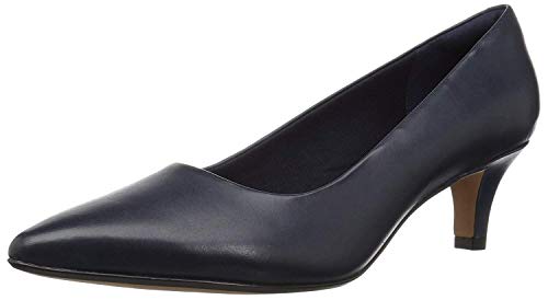 Clarks Damen Linvale Jerica Pumps, Marineblau Leder, 37.5 EU von Clarks