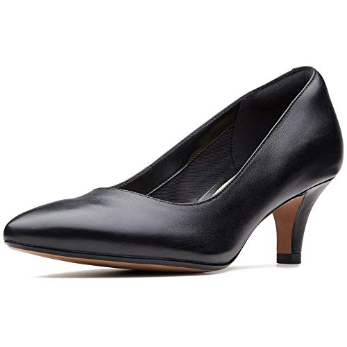 Clarks Damen Linvale Jerica Pumps, Black Leather, 35.5 EU von Clarks