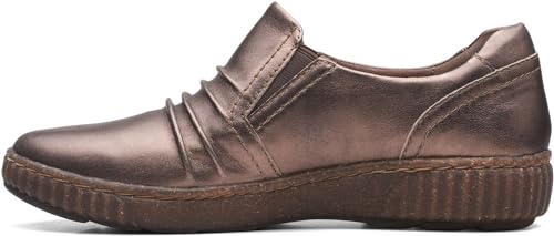 Clarks Damen Magnolia Faye Slip On Loafer, Bronze Metallic, 39 EU Weit von Clarks