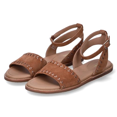 Clarks Damen Maritime May Sandale, Tan Suede, 38 EU von Clarks