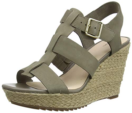 Clarks Damen Maritsa95 Glad Slingback Sandalen, Beige (Sage Nubuck Sage Nubuck) von Clarks