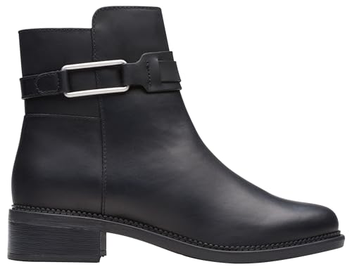 Clarks Damen Maye Bella Mode-Stiefel, Schwarzes Leder, 37.5 EU Clarks Damen Maye Bella Mode-Stiefel, Schwarzes Leder, 37.5 EU von Clarks