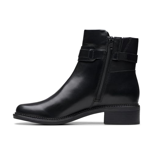 Clarks Damen Maye Bella Mode-Stiefel, Black Leather, 41 EU Clarks Damen Maye Bella Mode-Stiefel, Black Leather, 41 EU von Clarks