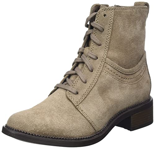 Clarks Damen Maye Step Fashion Boot, Pebble Suede, 41.5 EU von Clarks