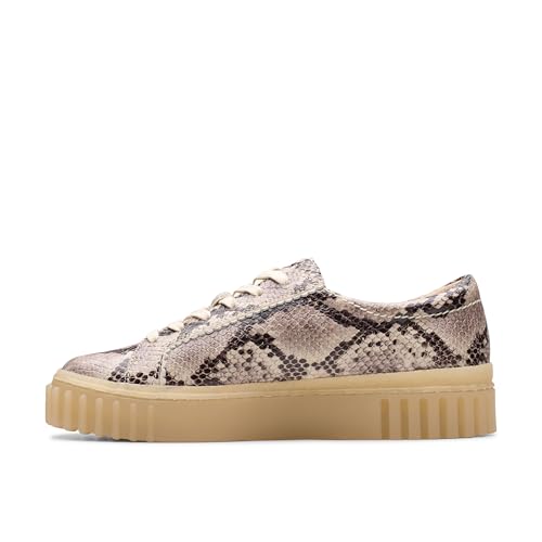 Clarks Damen Mayhill Walk Sneaker, Grey Snake Lea, 38 EU Clarks Damen Mayhill Walk Sneaker, Grey Snake Lea, 38 EU von Clarks