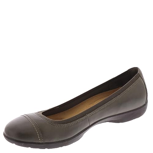 Clarks Damen Meadow Opal Ballerinas, Schieferleder, 41 EU Weit von Clarks