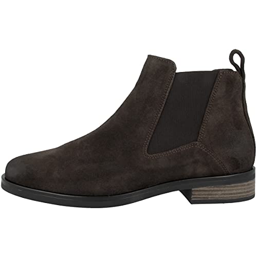 Clarks Damen Memi Top Chelsea-Stiefel, Dunkelbrauner Wildleder, 37 EU von Clarks