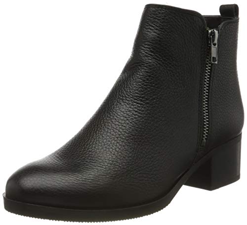 Clarks Damen Mila Sky Combat Boots, Schwarz (Black Leather Black Leather) von Clarks