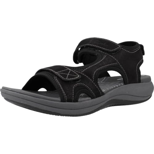 Clarks Damen Mira Bay Sandal, Black, 36 EU von Clarks