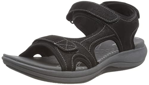 Clarks Damen Mira Bay Sandal, Black, 40 EU von Clarks