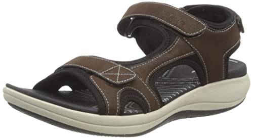 Clarks Damen Mira Bay Sandal, Brown, 36 EU von Clarks