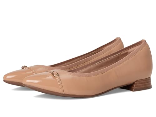 Clarks Damen Natalyn Dusk Ballerinas, Beige Leder, 41.5 EU von Clarks