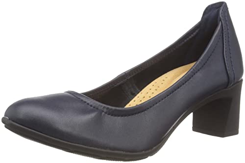 Clarks Damen Neiley Pearl Pump, Navy Leather, 37 EU von Clarks