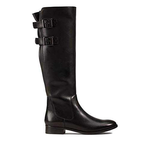 Clarks Damen Netley Ride Stiefeletten Kurzschaft Stiefel, Schwarz (Black Leather), 37 EU von Clarks