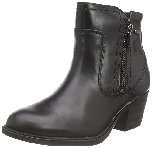 Clarks Damen Neva Zip WP Chukka-Stiefel, Black Leather, 39 EU von Clarks