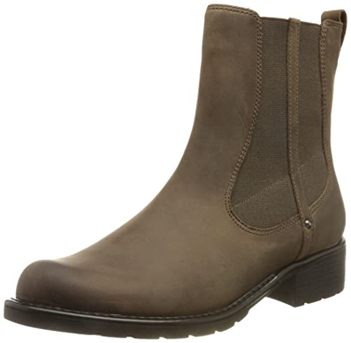 Clarks Damen Orinoco Club Chelsea-Stiefel, Dunkles Taupe, 39 EU von Clarks