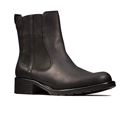 Clarks Damen Orinoco Hot Biker Boots, Schwarz (Black Nubuck) von Clarks