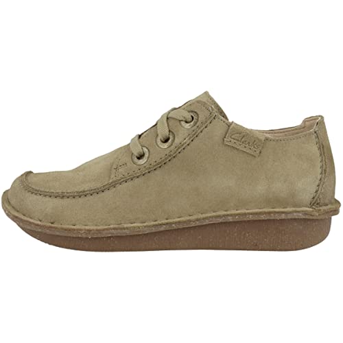 Clarks Damen Oxford Funny Dream, Dark Sand Suede, 36 EU von Clarks