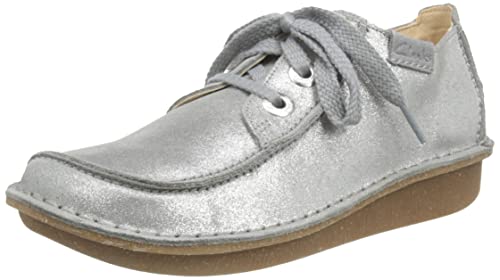 Clarks Damen Oxford Funny Dream, Grey Metallic, 35.5 EU von Clarks