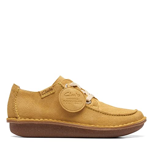 Clarks Damen Oxford Funny Dream, Yellow Suede, 39.5 EU von Clarks