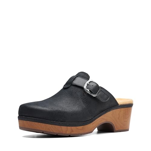 Clarks Damen Paizlee Nora Clog, Schwarzes Wildleder, 40 EU Clarks Damen Paizlee Nora Clog, Schwarzes Wildleder, 40 EU von Clarks