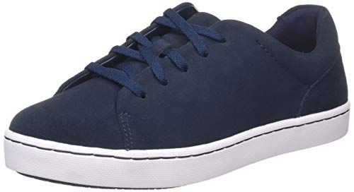 Clarks Damen Pawley Springs Sneaker Niedrig, Blau (Navy Suede Navy Suede), 37 EU von Clarks