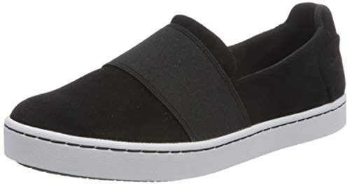 Clarks Damen Pawley Wes Slipper Sneaker, Black Sde, 39 EU von Clarks