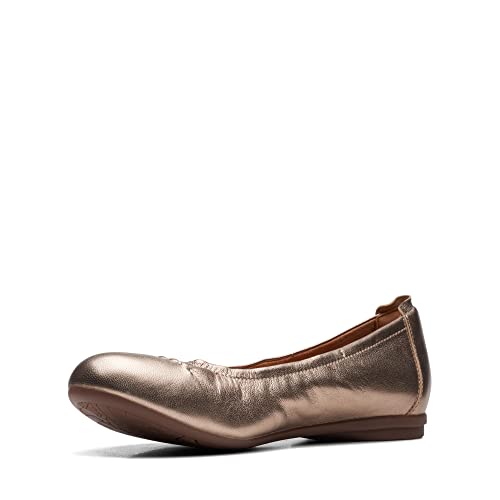 Clarks Damen Rena Hop Ballerinas, metallisch, 39 EU von Clarks