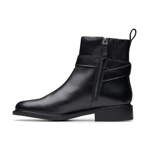 Clarks Damen Renewal Style Mode-Stiefel, Black Leather, 36 EU von Clarks