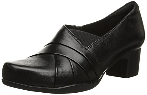 Clarks Damen Rosalyn Adele, (schwarzes Leder), 39.5 EU von Clarks