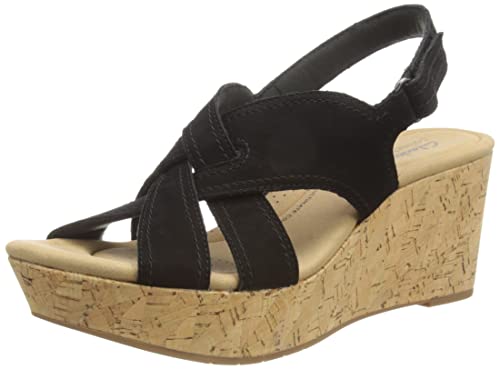 Clarks Damen Rose Erin Sandal, Schwarz, 38 EU von Clarks