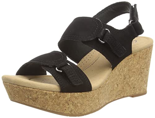 Clarks Damen Rose Lane Sandal, Schwarz, 37 EU von Clarks