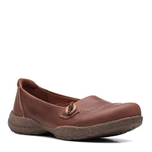 Clarks Damen Roseville Sky Slipper, Mahagoni, Leder, 36.5 EU von Clarks