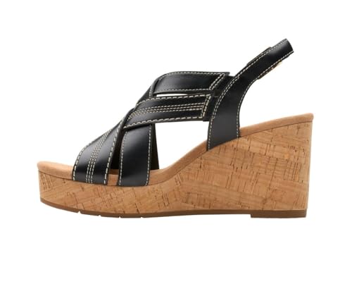 Clarks Damen Sabina Sling Sandalia, Negro, 41 EU von Clarks