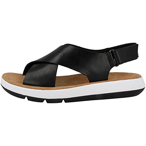 Clarks Damen Jemsa Cross Sandale Black Leather von Clarks