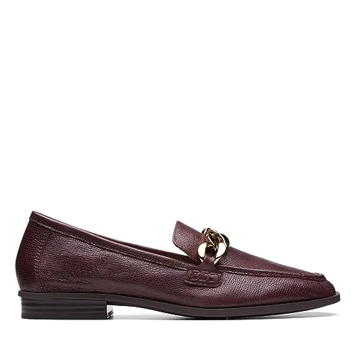 Clarks Damen Sarafyna Iris Dress Loafer, burgunderrotes Leder, 41 EU Clarks Damen Sarafyna Iris Dress Loafer, burgunderrotes Leder, 41 EU von Clarks