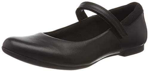 Clarks Damen Scala Dawn Y Geschlossene Ballerinas, Schwarz (Black Leather Black Leather), 37 EU von Clarks