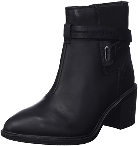 Clarks Damen Scene Star Fashion Boot, Black Leather, 37 EU von Clarks